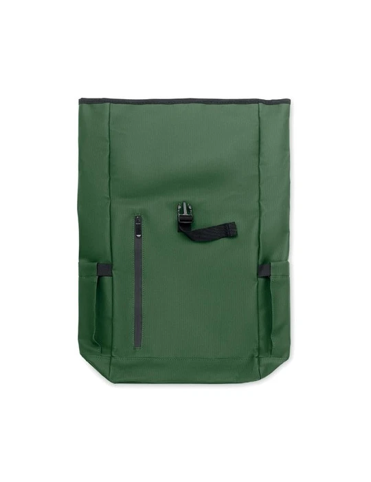 BANGKOK ROLL Sac à dos pour portable 600D Couleurs : vert foncé goodies entreprise design