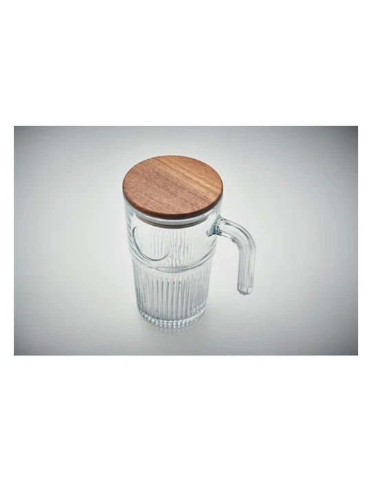 VITRIO JAR Mug en verre 450ml Matières : verre Couleurs : transparent cadeau entreprise pas cher