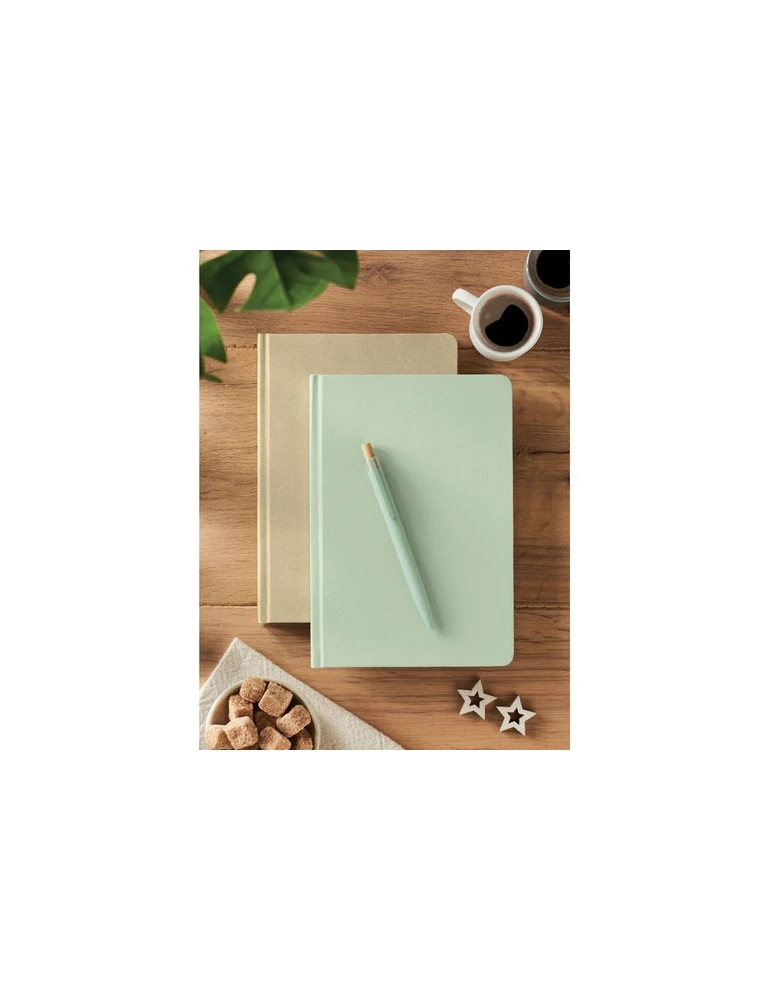 SUGAR Carnet A5 en PLA Couleurs : vert menthe objet promo petit budget