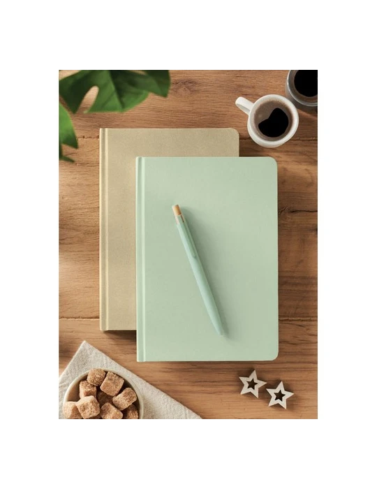 SUGAR Carnet A5 en PLA Couleurs : vert menthe objet promo petit budget