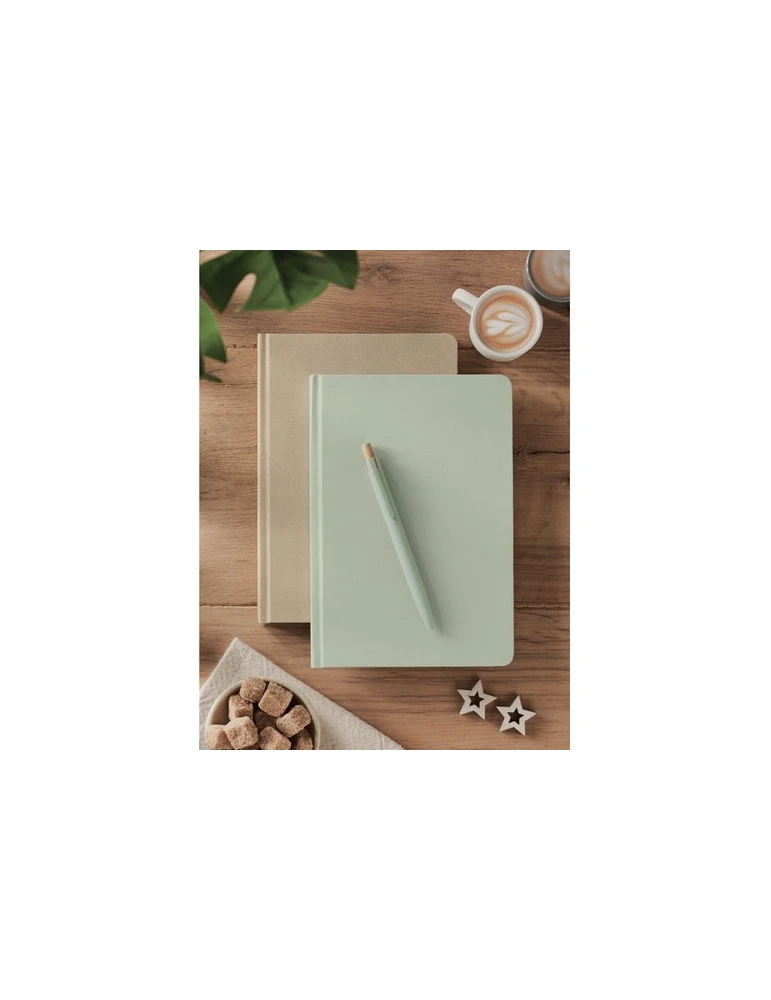 SUGAR Carnet A5 en PLA Couleurs : vert menthe cadeau entreprise pas cher