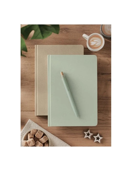 SUGAR Carnet A5 en PLA Couleurs : vert menthe cadeau entreprise pas cher