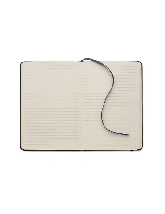 TINT Carnet A5 en PU effet patine Matières : papier recyclé Couleurs : bleu cadeau client original