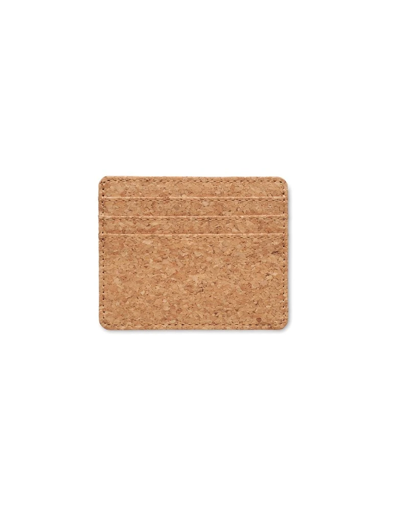 WALLK Porte-cartes en liège et RFID Couleurs : beige personnalisable avec votre logo