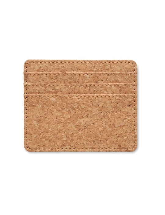 WALLK Porte-cartes en liège et RFID Couleurs : beige personnalisable avec votre logo