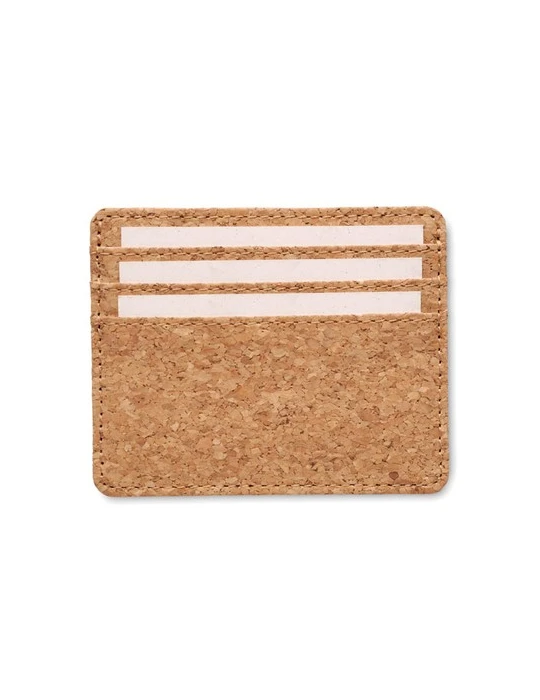 WALLK Porte-cartes en liège et RFID Couleurs : beige cadeau entreprise pas cher