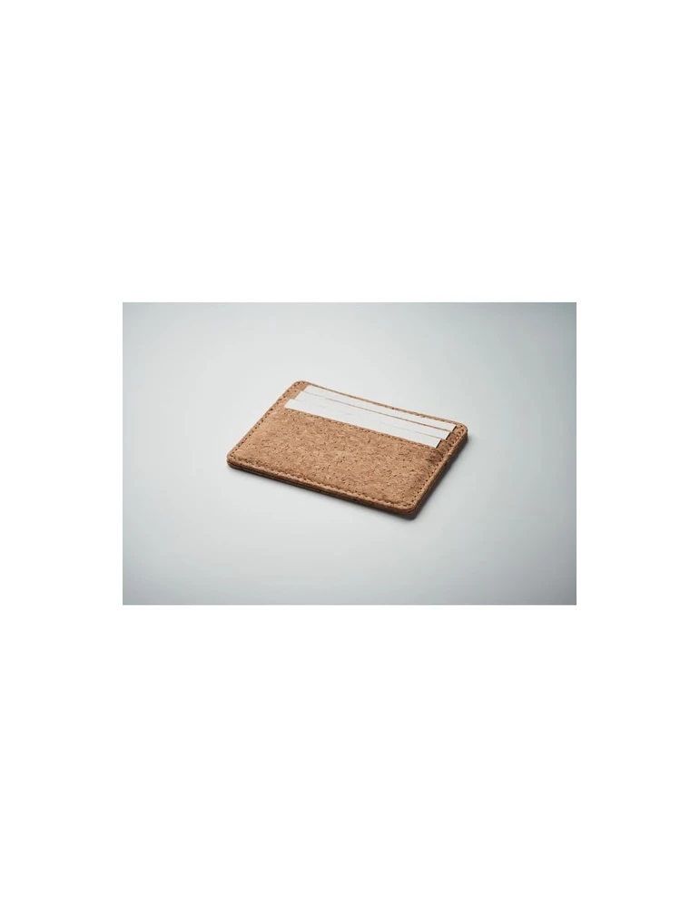 WALLK Porte-cartes en liège et RFID Couleurs : beige impression haute définition