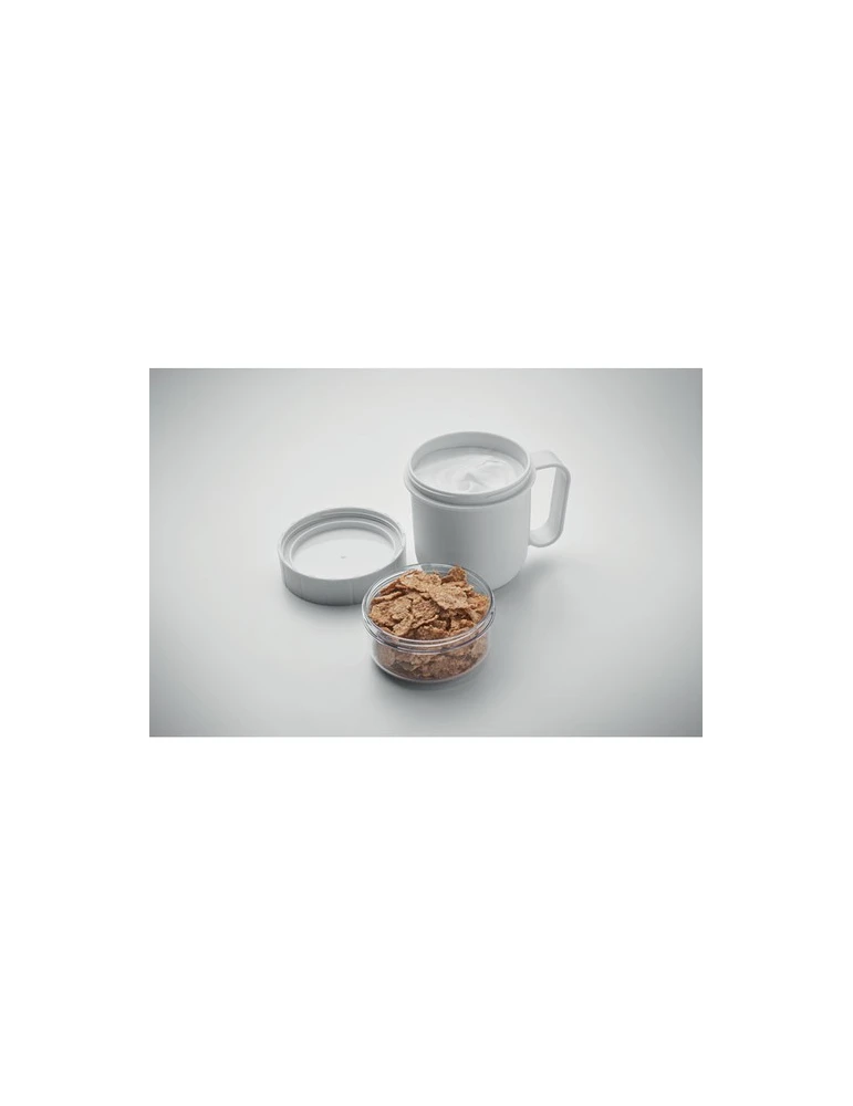 CUP ON GO Gobelet en PP 450 ml Couleurs : blanc cadeau collaborateur premium