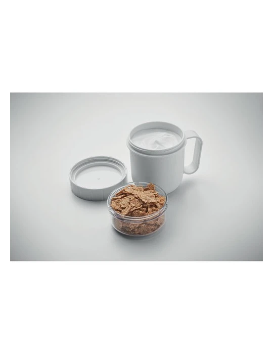 CUP ON GO Gobelet en PP 450 ml Couleurs : blanc cadeau collaborateur premium