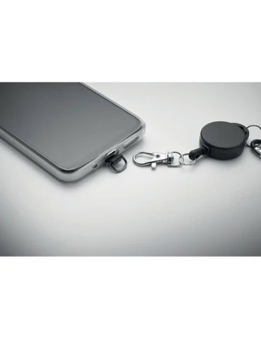 RETRO Support téléphone rétractable Matières : ABS Couleurs : noir 2