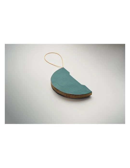 HARMOBAUBLE Porte-boules de Noël pliable Matières : papier recyclé Couleurs : vert goodies entreprise design