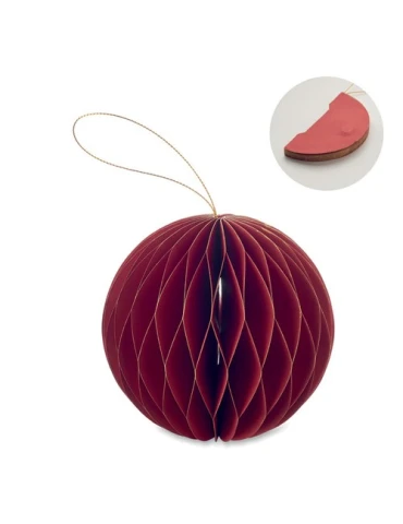 HARMOBAUBLE Porte-boules de Noël pliable Matières : papier recyclé Couleurs : vert 2