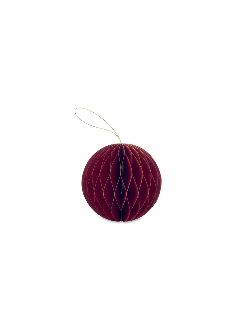 HARMOBAUBLE Porte-boules de Noël pliable Matières : papier recyclé Couleurs : rouge cadeau collaborateur premium
