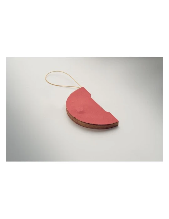 HARMOBAUBLE Porte-boules de Noël pliable Matières : papier recyclé Couleurs : rouge accessoire événementiel unique