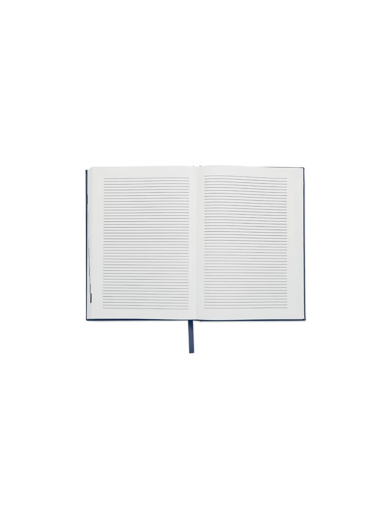 ROUTINE Agenda format A5 Matières : papier recyclé Couleurs : bleu marine goodies entreprise design