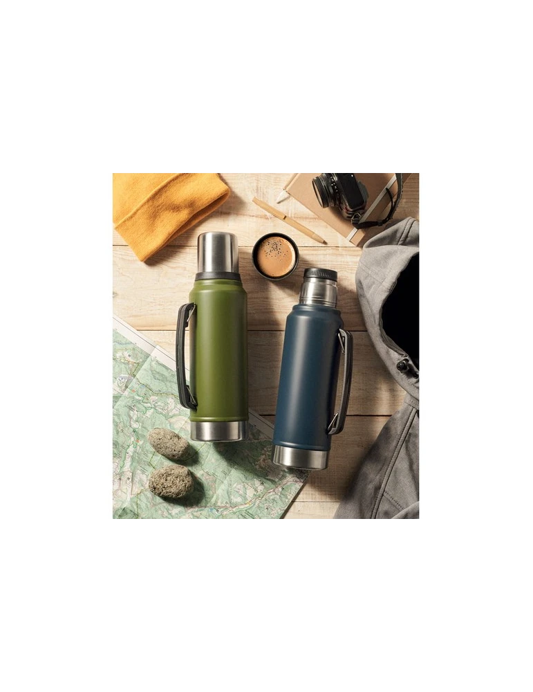 NYIMA Bouteille à double paroi 1L Couleurs : vert foncé goodies publicitaire événementiel