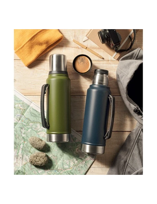 NYIMA Bouteille à double paroi 1L Couleurs : vert foncé goodies publicitaire événementiel