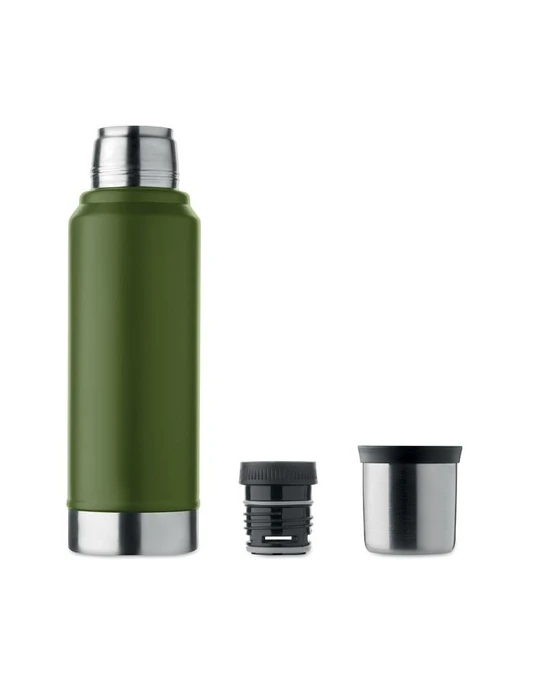 NYIMA Bouteille à double paroi 1L Couleurs : vert foncé personnalisation sur mesure