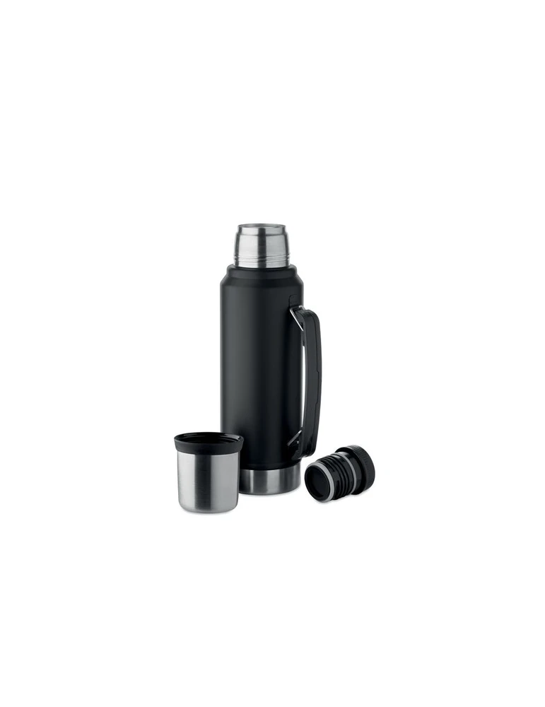 NYIMA Bouteille à double paroi 1L Couleurs : noir objet promo petit budget