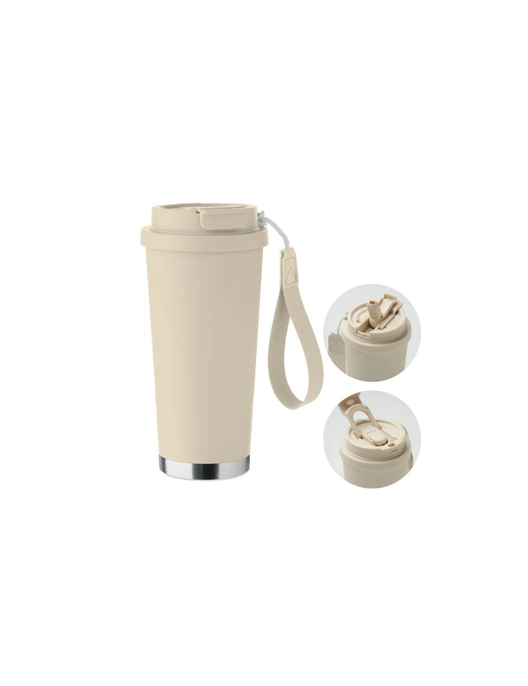 TOPAZ LARGE Gobelet double paroi 500ml Couleurs : beige
