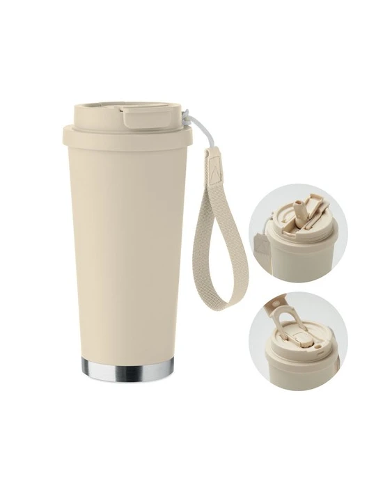 TOPAZ LARGE Gobelet double paroi 500ml Couleurs : beige