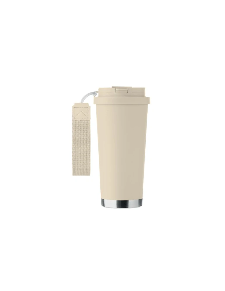 TOPAZ LARGE Gobelet double paroi 500ml Couleurs : beige objet promotionnel éco-responsable