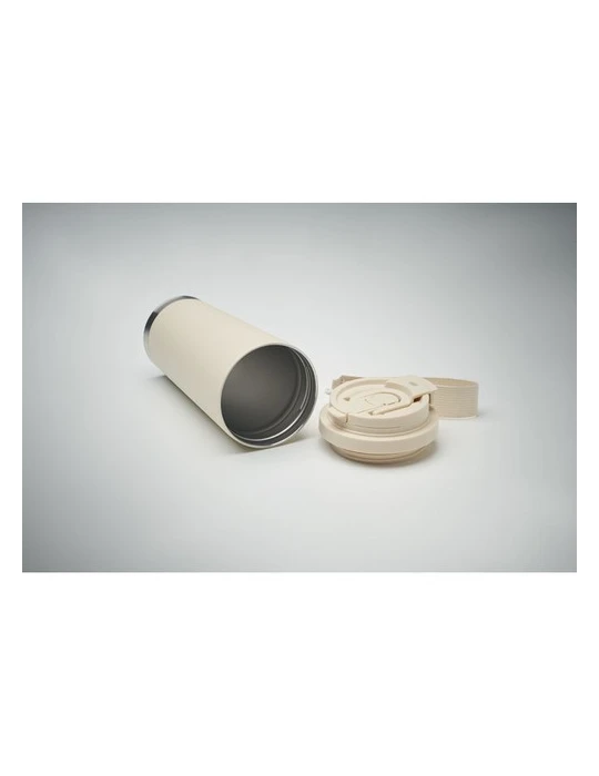 TOPAZ LARGE Gobelet double paroi 500ml Couleurs : beige objet promotionnel éco-responsable