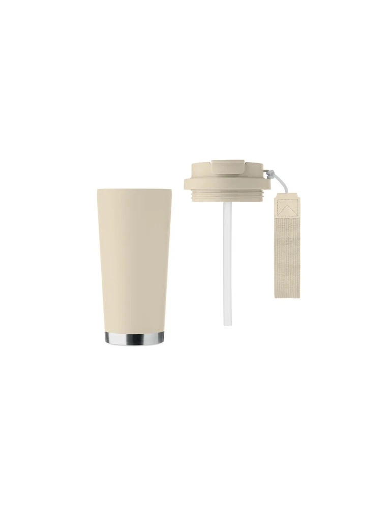 TOPAZ LARGE Gobelet double paroi 500ml Couleurs : beige accessoire événementiel unique