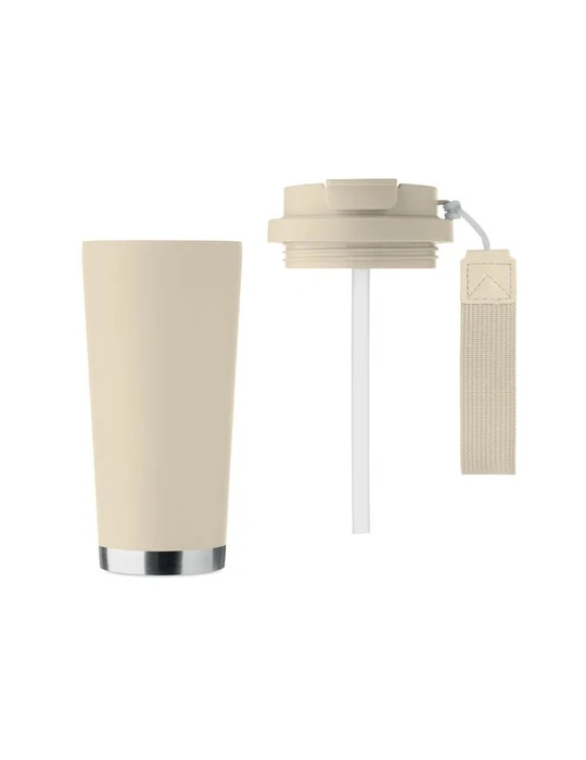 TOPAZ LARGE Gobelet double paroi 500ml Couleurs : beige accessoire événementiel unique