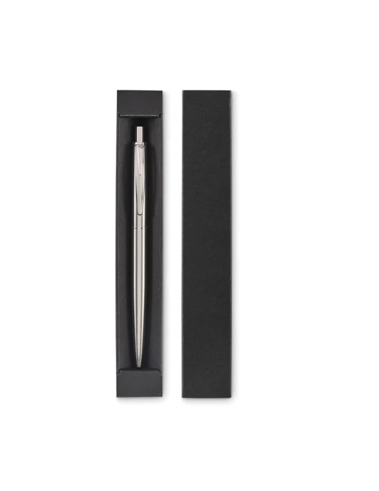 GRAZ COLOUR Stylo avec boîte Couleurs : argenté mat impression logo haute qualité