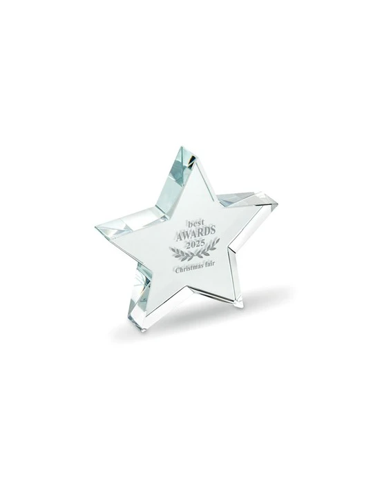 STARWARD Trophée en verre Etoile