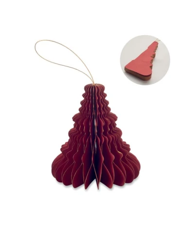 HARMOTREE Suspension pour sapin de Noël Matières : papier recyclé Couleurs : rouge