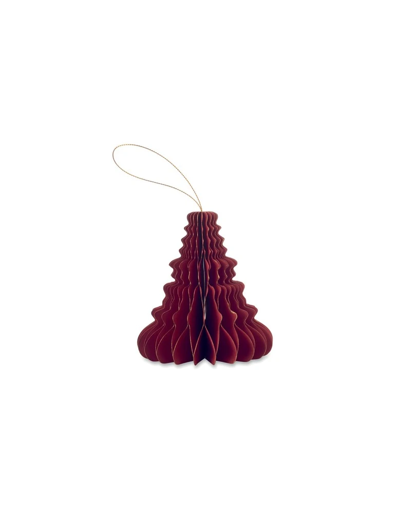 HARMOTREE Suspension pour sapin de Noël Matières : papier recyclé Couleurs : rouge cadeau collaborateur premium