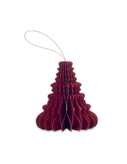HARMOTREE Suspension pour sapin de Noël Matières : papier recyclé Couleurs : rouge cadeau collaborateur premium