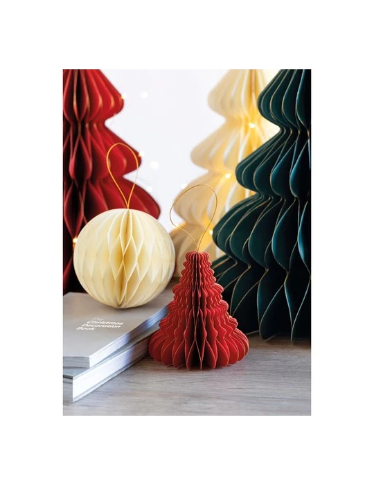 HARMOTREE Suspension pour sapin de Noël Matières : papier recyclé Couleurs : rouge objet publicitaire robuste