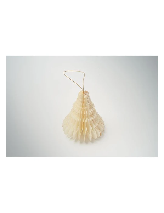 HARMOTREE Suspension pour sapin de Noël Matières : papier recyclé Couleurs : beige goodies entreprise design