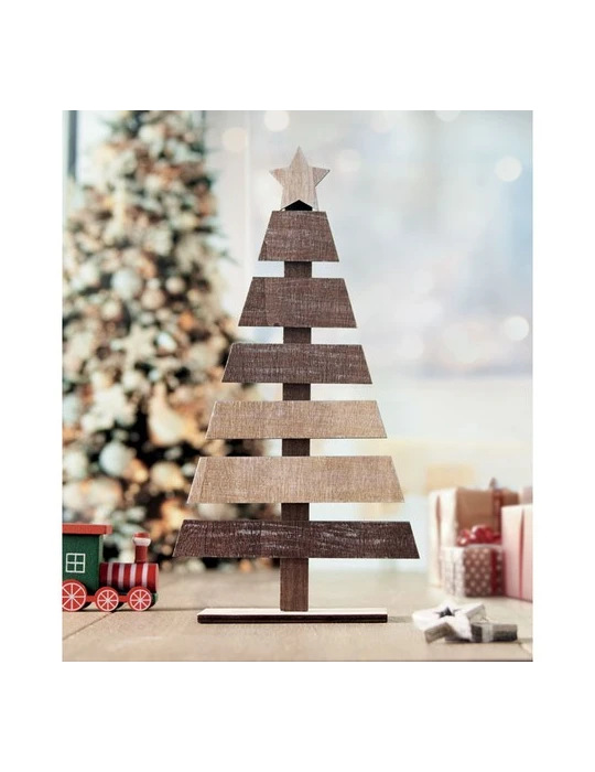 PUINEN Sapin de Noël en bois Couleurs : bois livraison express 24h 48h