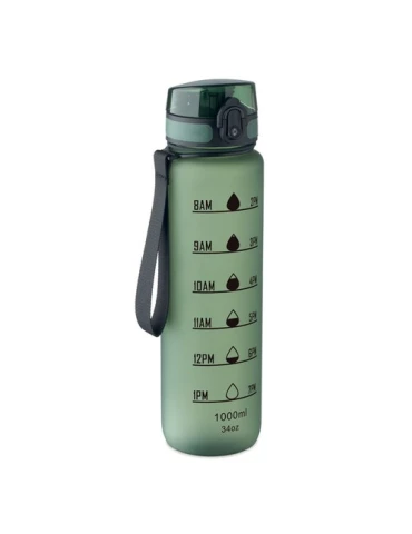 ISFORDEN MARK Bouteille de sport RPET 1L Couleurs : vert foncé