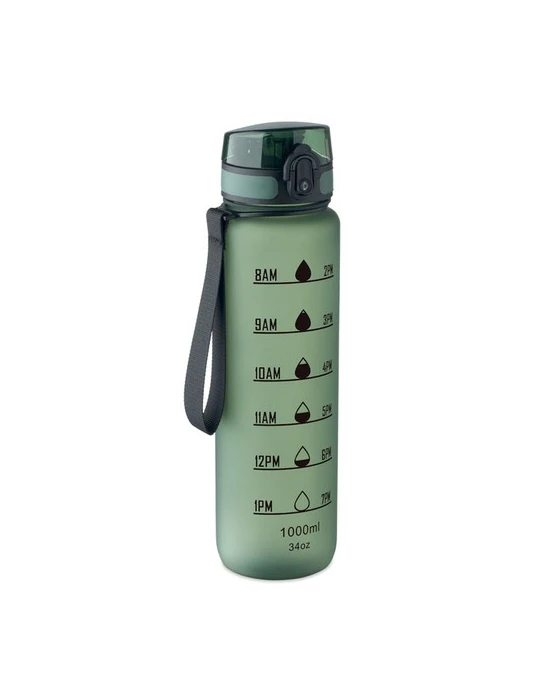 ISFORDEN MARK Bouteille de sport RPET 1L Couleurs : vert foncé