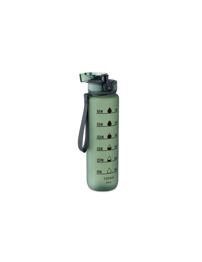 ISFORDEN MARK Bouteille de sport RPET 1L Couleurs : vert foncé livraison express 24h 48h
