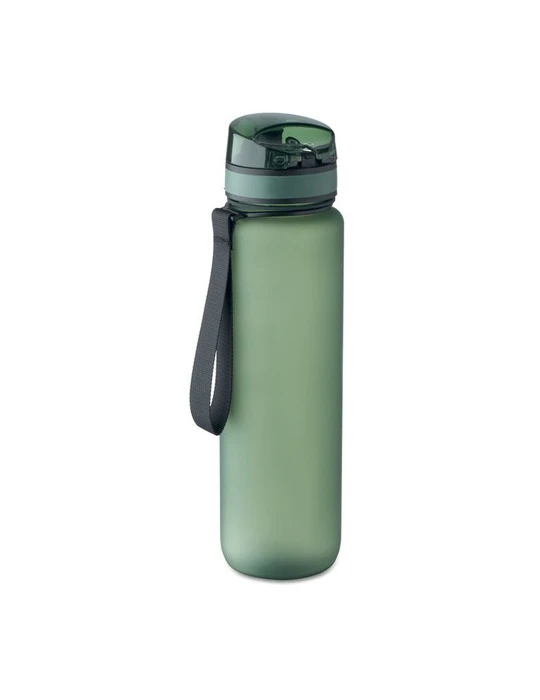 ISFORDEN MARK Bouteille de sport RPET 1L Couleurs : vert foncé personnalisable avec votre logo