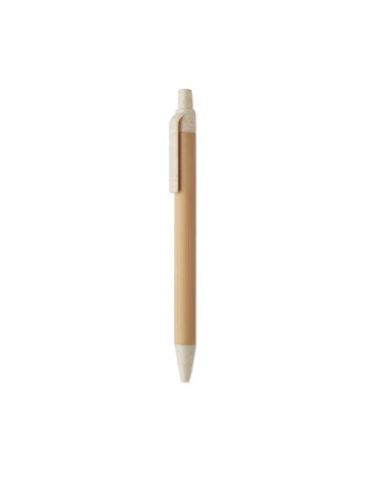 ITEA COLOUR Stylo à bille en bambou Couleurs : beige