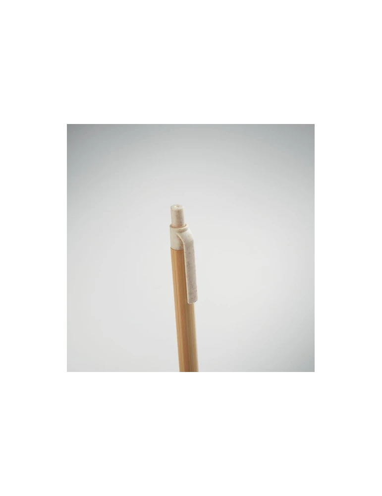 ITEA COLOUR Stylo à bille en bambou Couleurs : beige cadeau affaires élégant