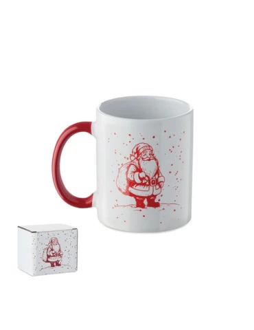 FESTIMUG Mug de Noël en céramique 300ml Couleurs : blanc