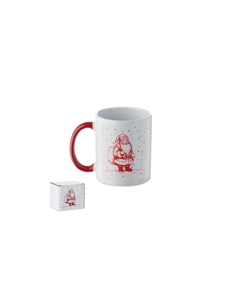 FESTIMUG Mug de Noël en céramique 300ml Couleurs : blanc