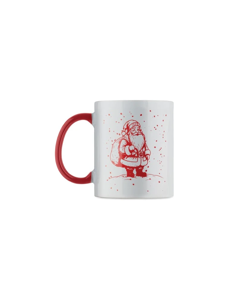 FESTIMUG Mug de Noël en céramique 300ml Couleurs : blanc impression logo haute qualité