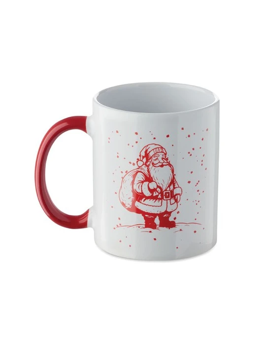 FESTIMUG Mug de Noël en céramique 300ml Couleurs : blanc cadeau entreprise pas cher