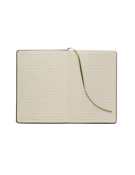 RINBOOK Cahier A5 support de téléphone Matières : papier recyclé Couleurs : vert foncé cadeau entreprise pas cher