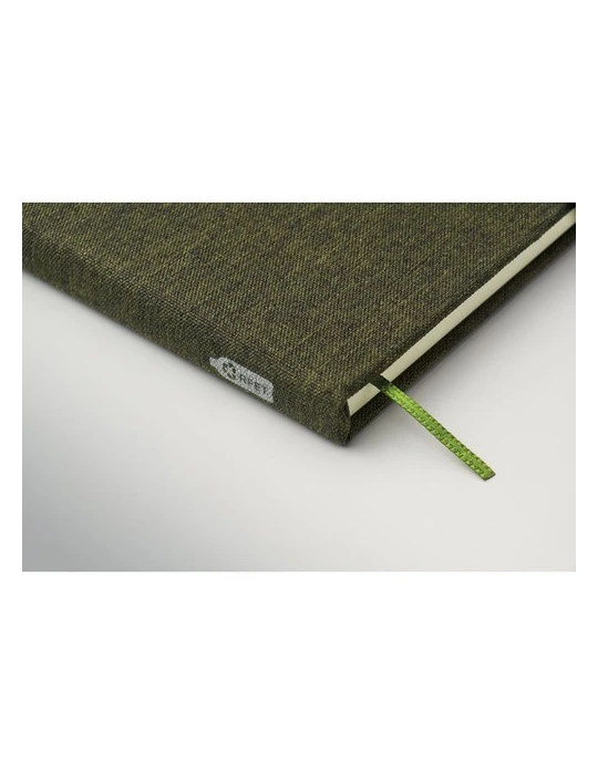 RINBOOK Cahier A5 support de téléphone Matières : papier recyclé Couleurs : vert foncé personnalisation rapide en France