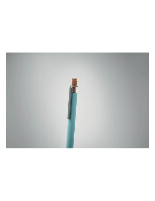 BERGAMO + Stylo en aluminium recyclé Couleurs : bleu bébé objet promo petit budget